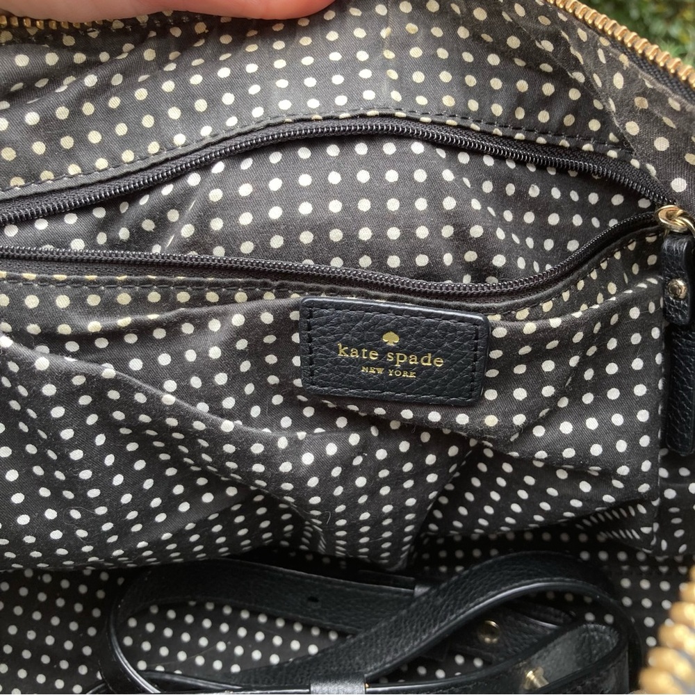 Kate Spade Black Leather Satchel - Picture 6 of 12